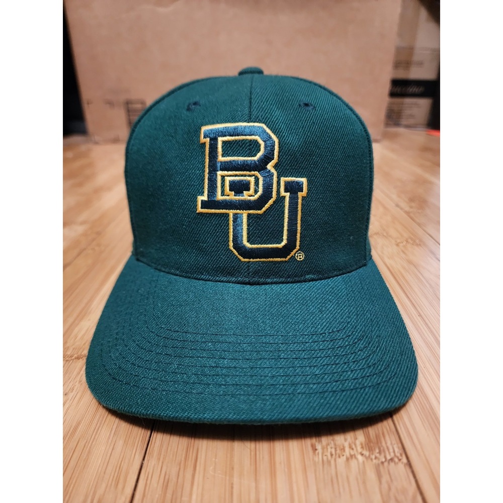 Vintage 90’s Baylor University Sports Specialties Green Hat Cap Snapback Wool